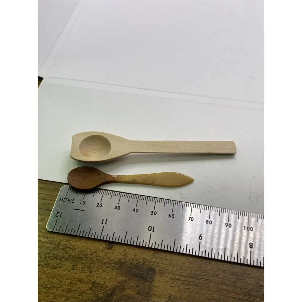 Antique Mini Wooden Spoons